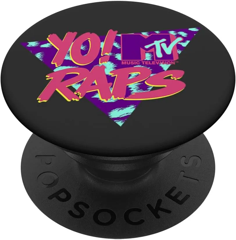MTV YO! RAPS 90's Neon Color Copyright 2019 Viacom PopSockets Adhesive PopGrip