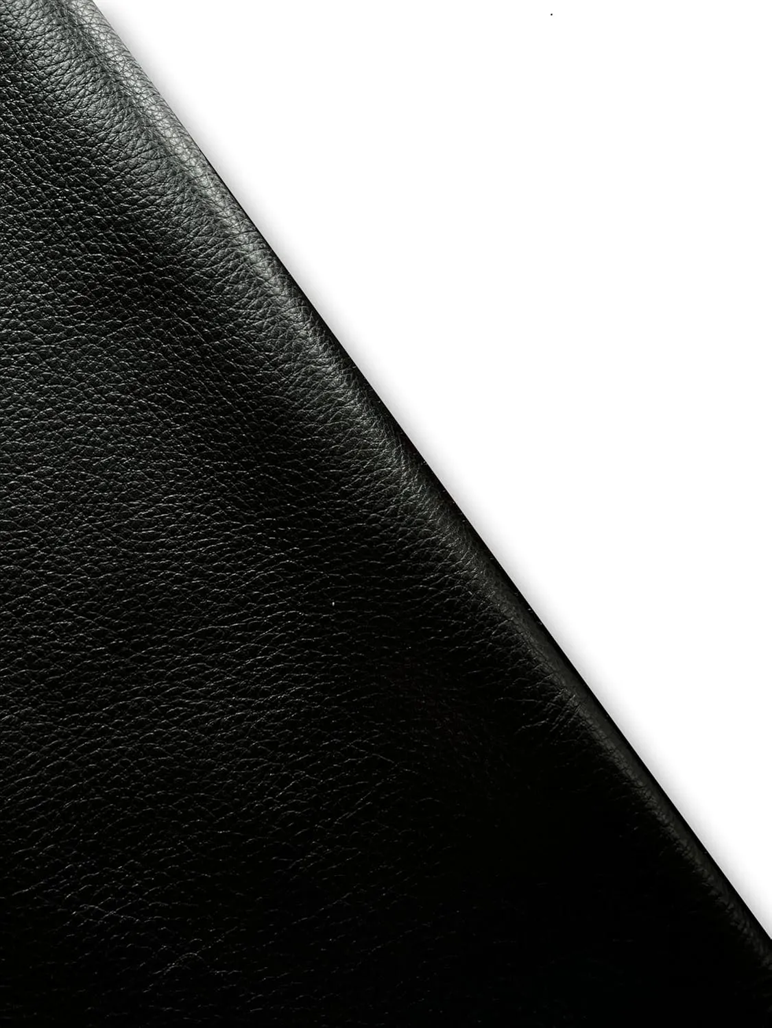 Natural Grain Cowhide Leather Skins (Black, 20 Square Feet (Full Side))