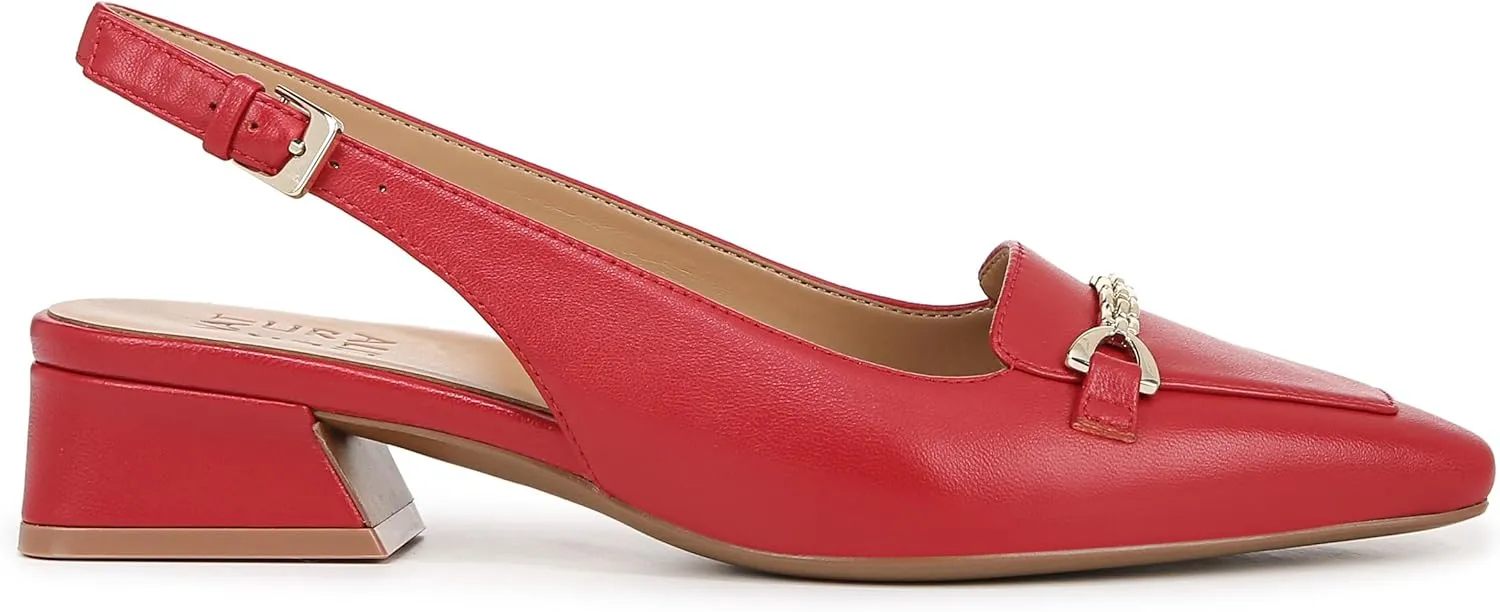 Naturalizer Women's Lindsey Slingback Pointed Toe Low Block Heel Pump