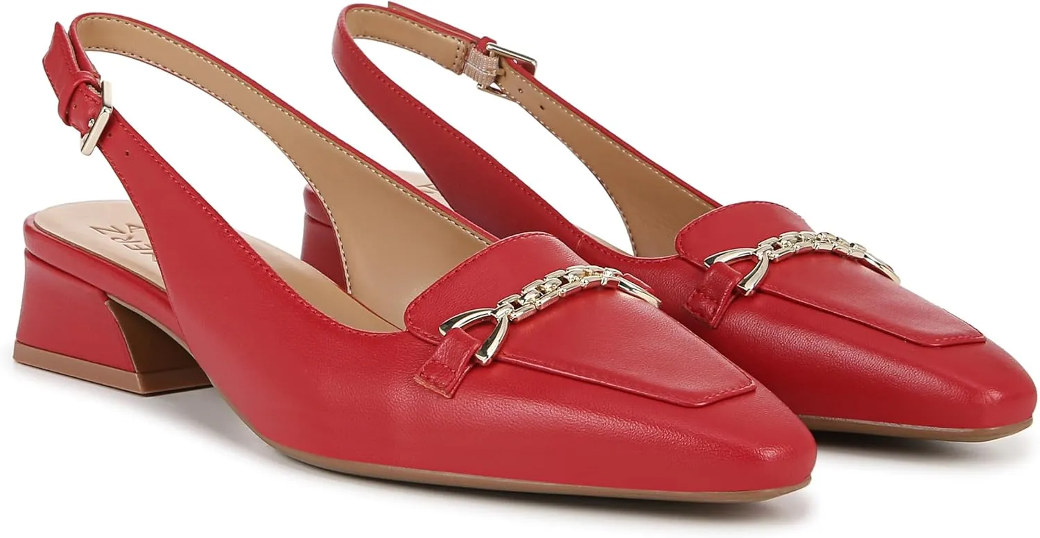 Naturalizer Women's Lindsey Slingback Pointed Toe Low Block Heel Pump