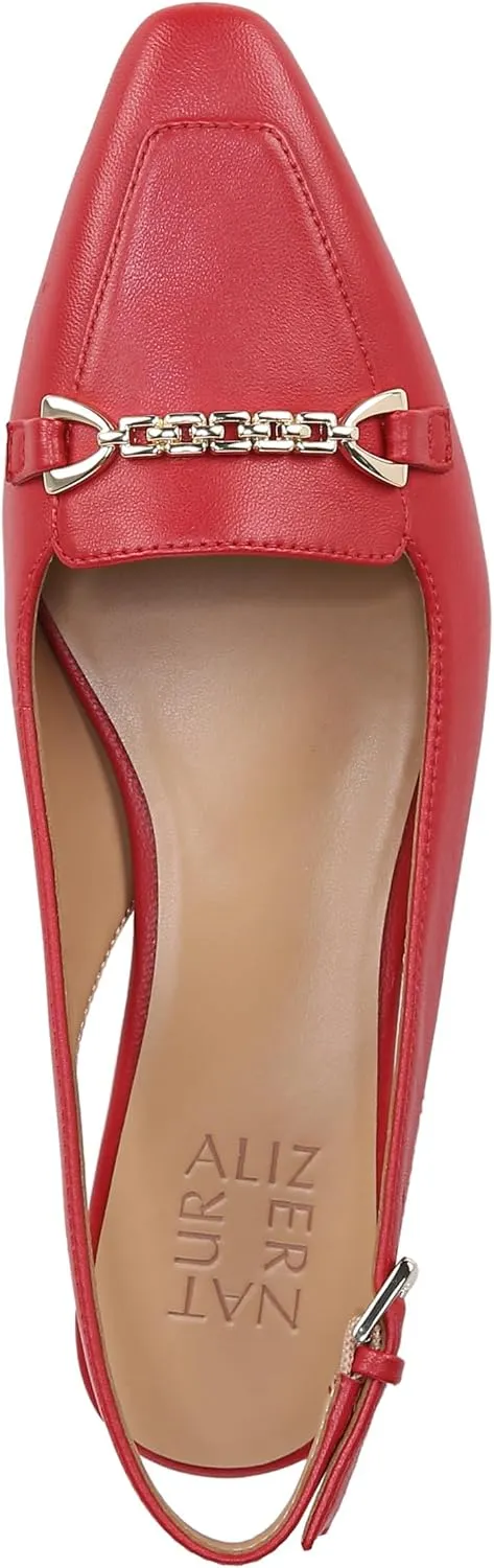 Naturalizer Women's Lindsey Slingback Pointed Toe Low Block Heel Pump