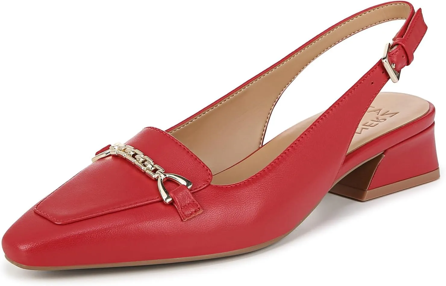Naturalizer Women's Lindsey Slingback Pointed Toe Low Block Heel Pump
