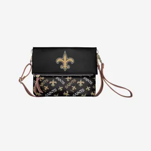 New Orleans Saints Printed Collection Foldover Tote Bag