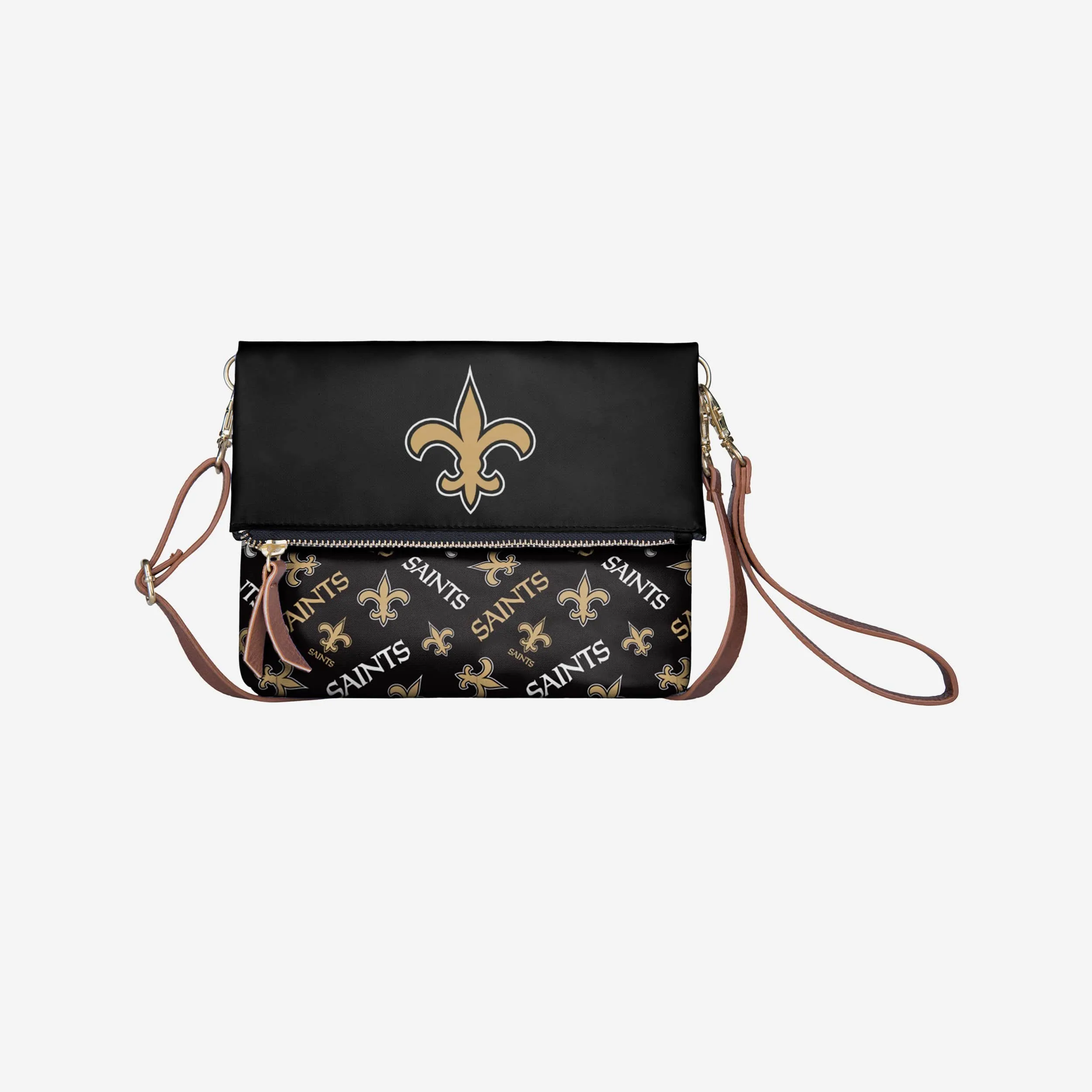 New Orleans Saints Printed Collection Foldover Tote Bag