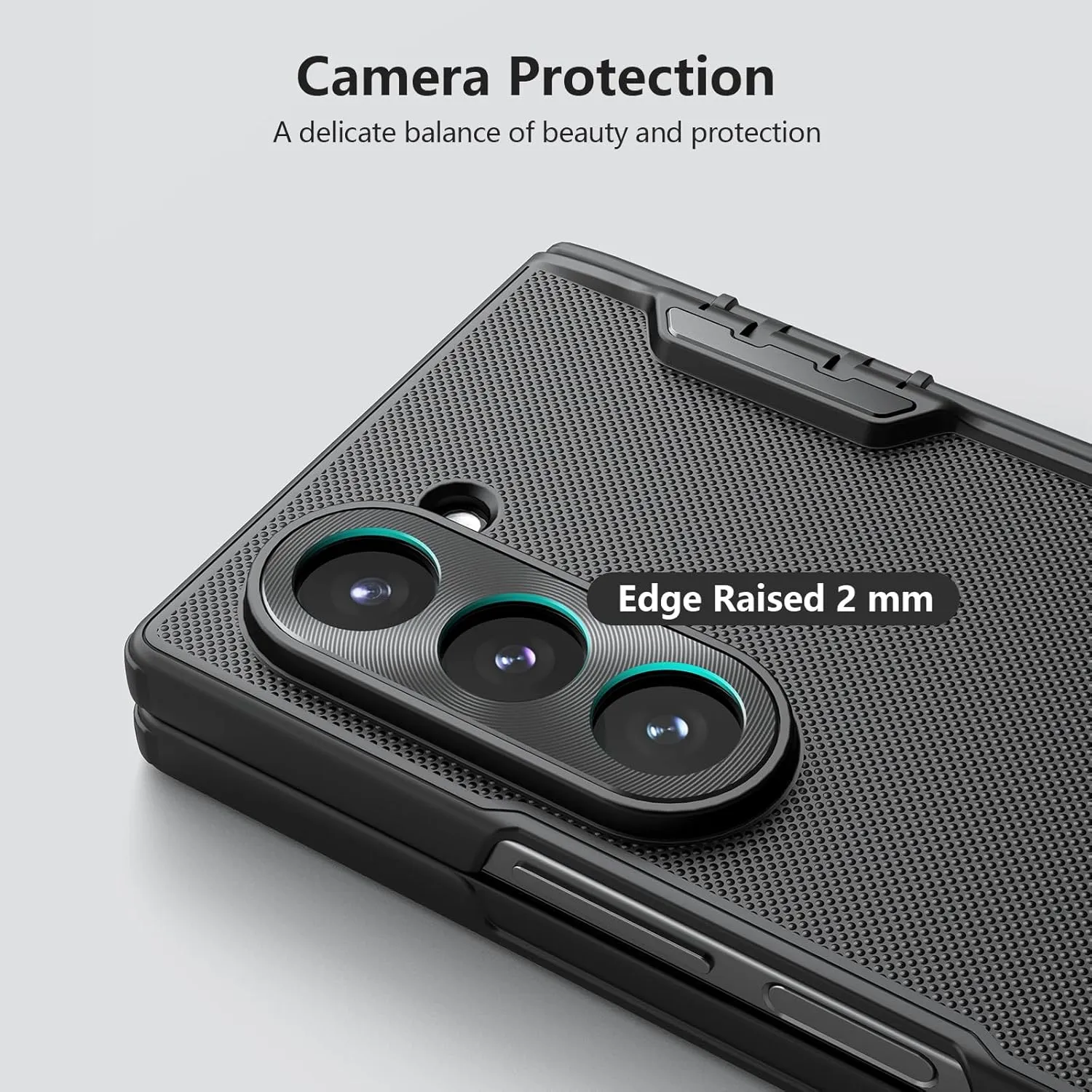 Nillkin for Samsung Galaxy Z Fold 6 Case with Screen Protector, Hinge Protection, Frosted Matte Texture Ultra Slim Fit Protective Phone Case for Galaxy Z Fold 6 Black