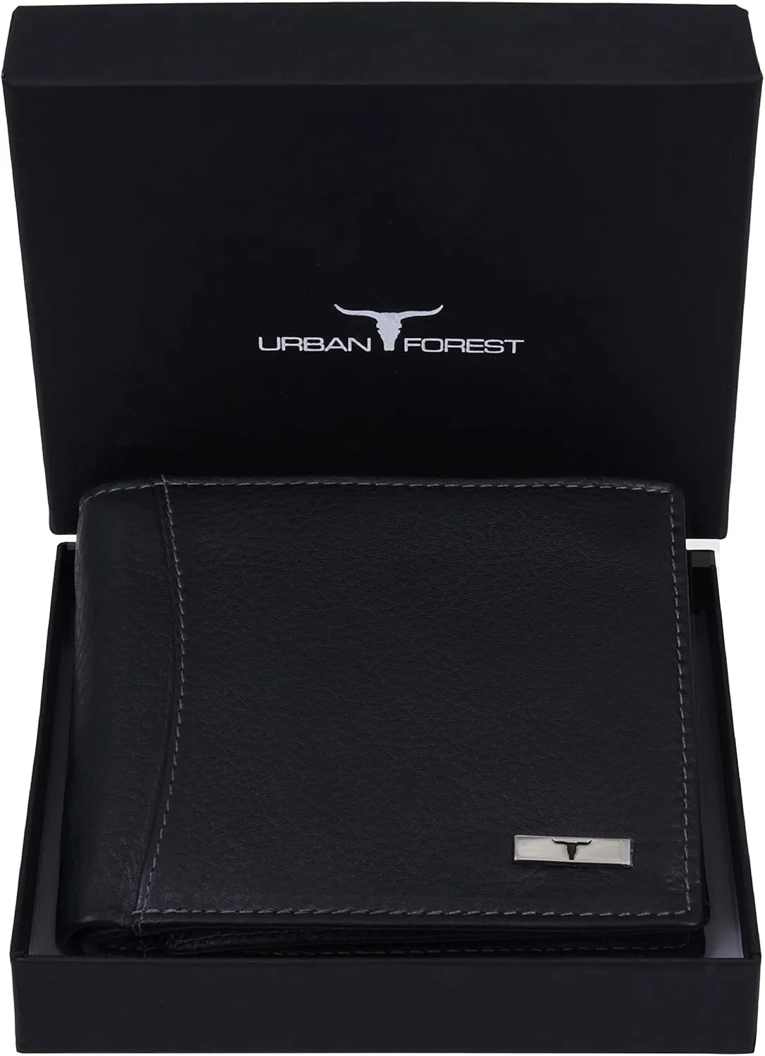 Oliver Leather Wallet for Men, Black, Contemporary