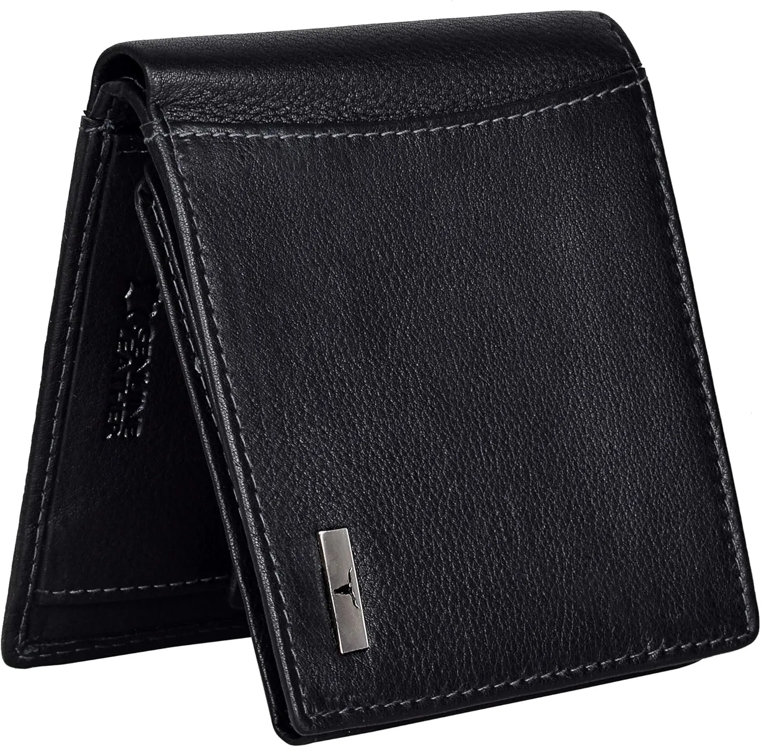 Oliver Leather Wallet for Men, Black, Contemporary