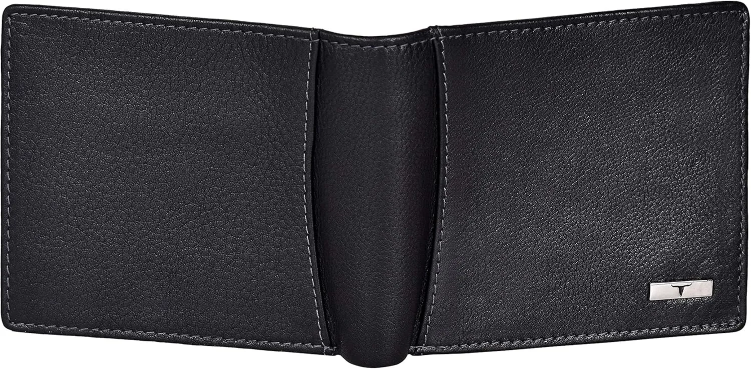 Oliver Leather Wallet for Men, Black, Contemporary