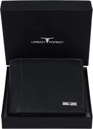 Oliver Leather Wallet for Men, Black, Contemporary