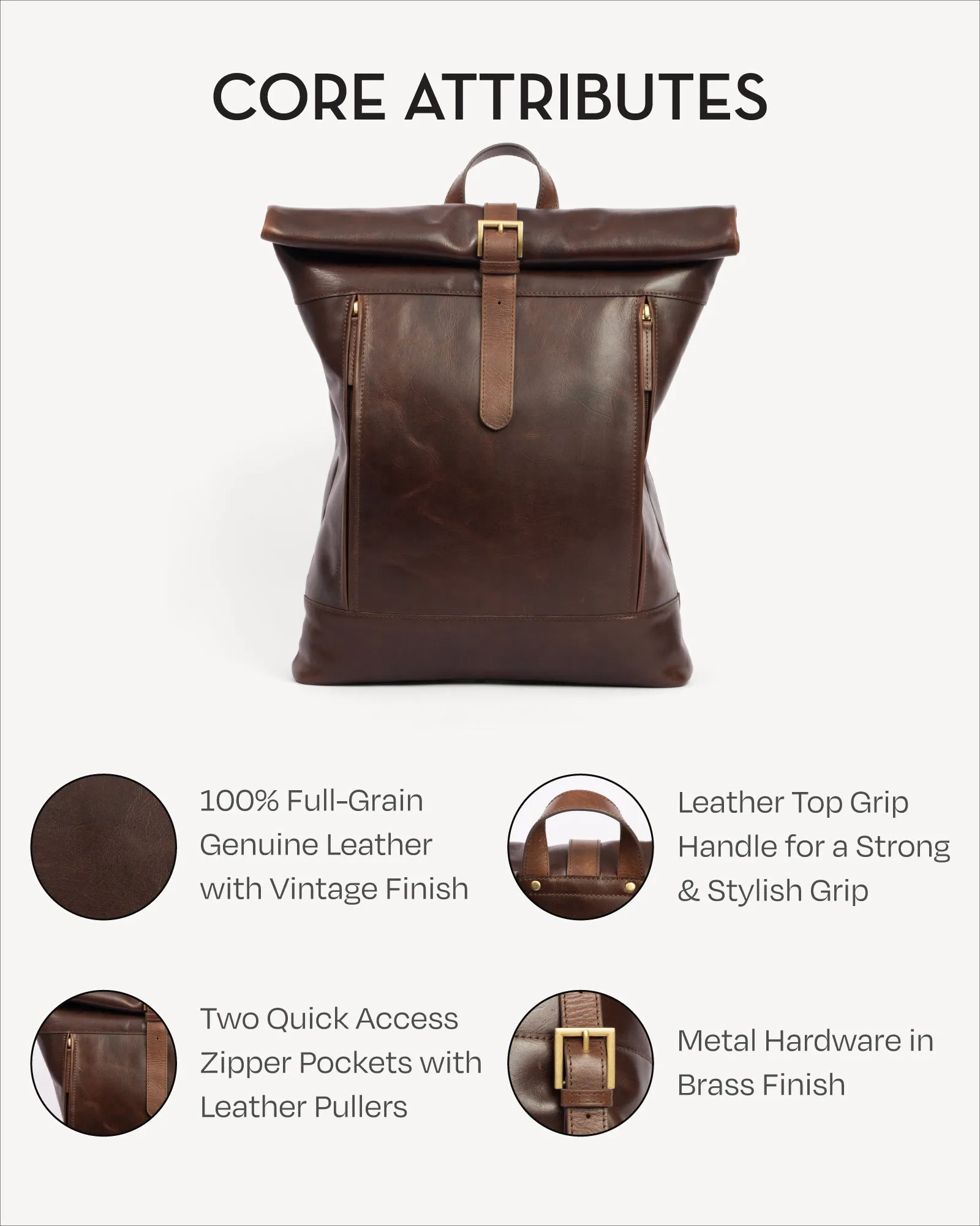 Oslo Backpack - Vintage Brown
