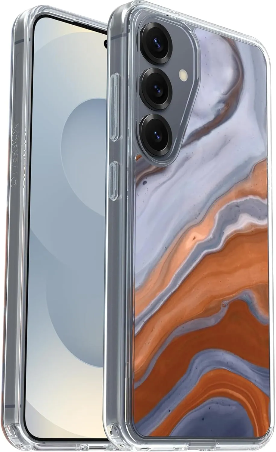 OtterBox Samsung Galaxy S25 Symmetry Series Clear Magnet Case - High Desert Marble (Blue)