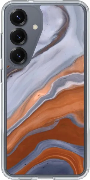 OtterBox Samsung Galaxy S25 Symmetry Series Clear Magnet Case - High Desert Marble (Blue)