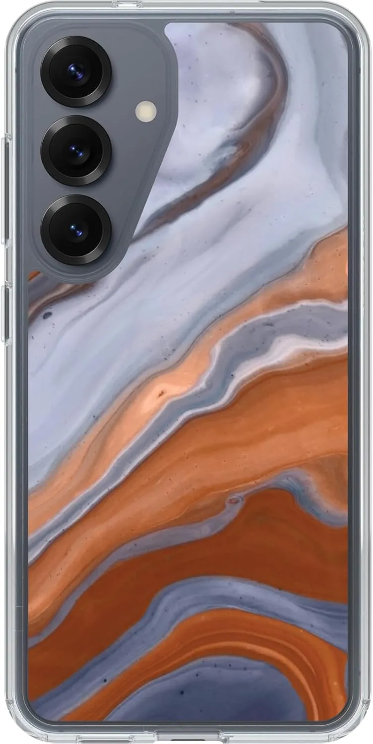 OtterBox Samsung Galaxy S25 Symmetry Series Clear Magnet Case - High Desert Marble (Blue)