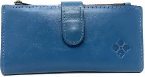 Patricia Nash Leather Nazari Bifold Wallet, Safflower Blue