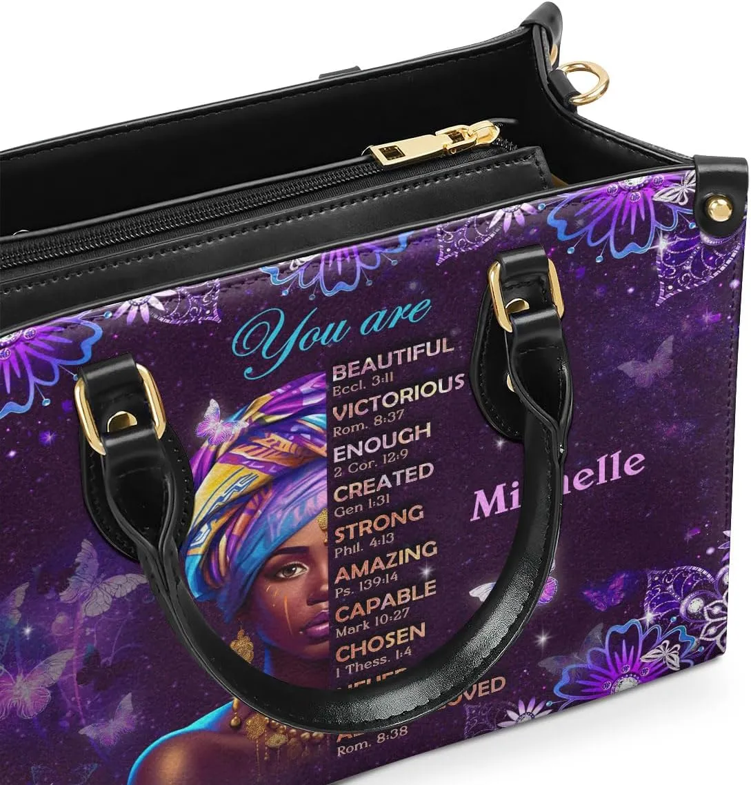 Personalized Leather Handbag For Black African