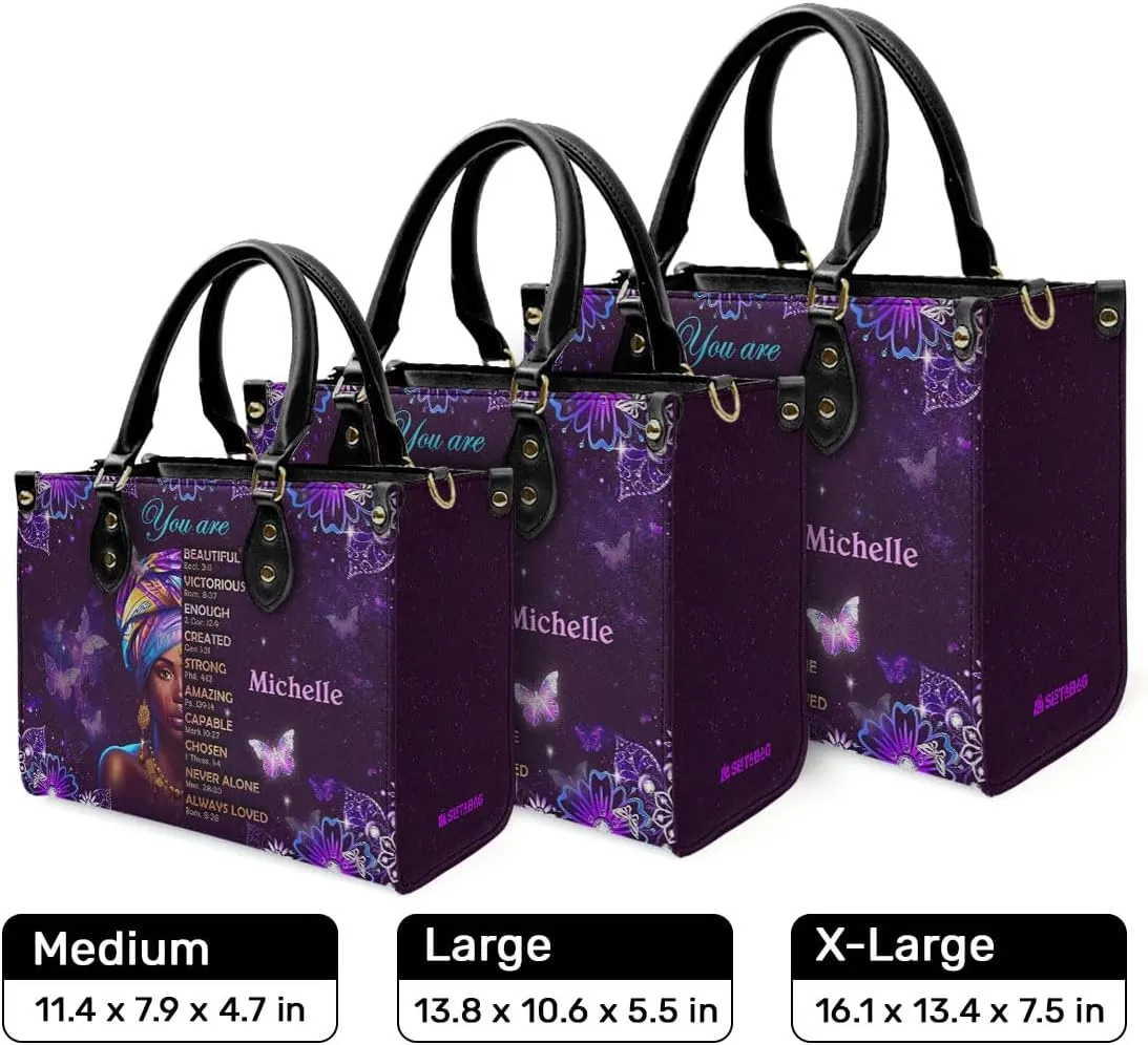 Personalized Leather Handbag For Black African