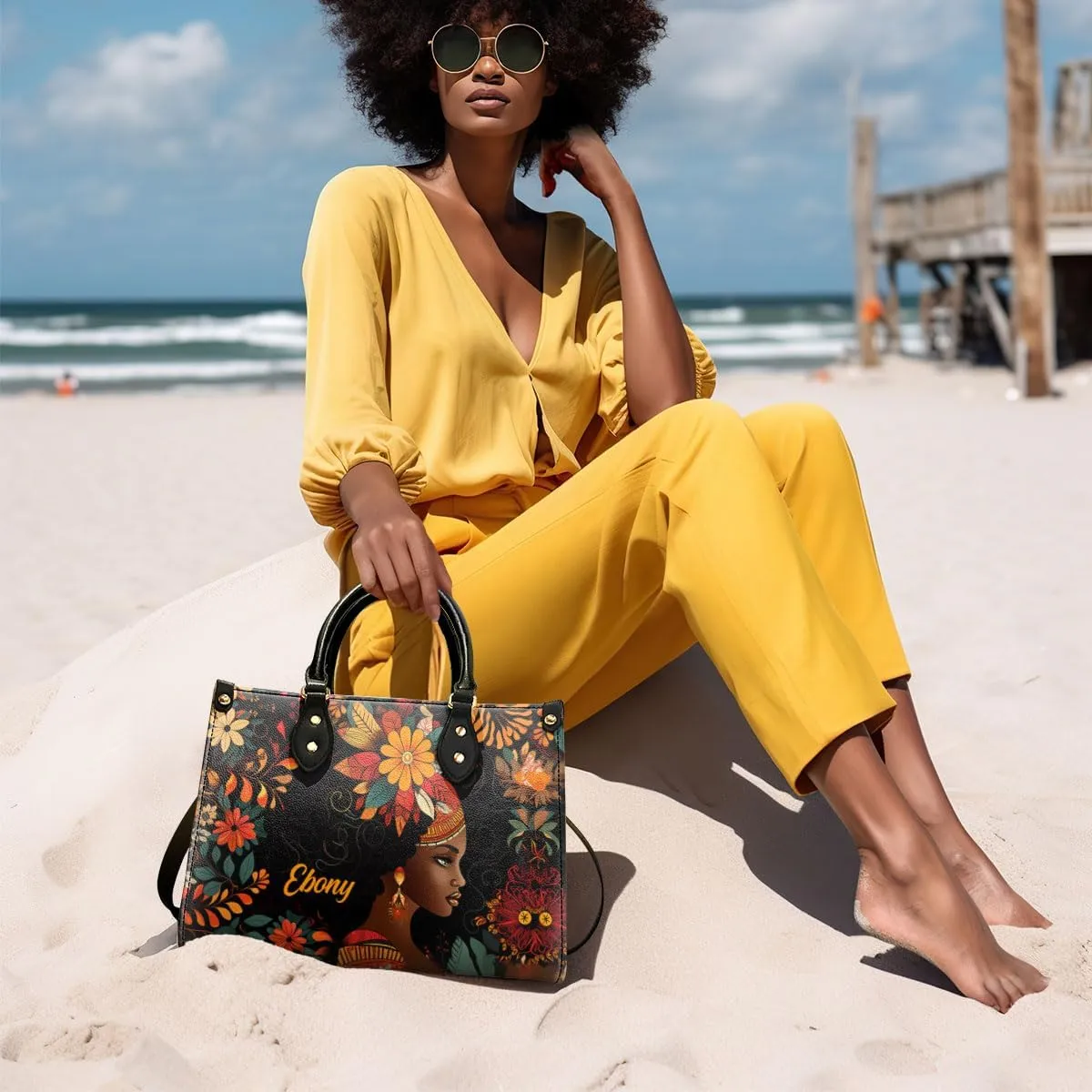 Personalized Leather Handbag For Black Women