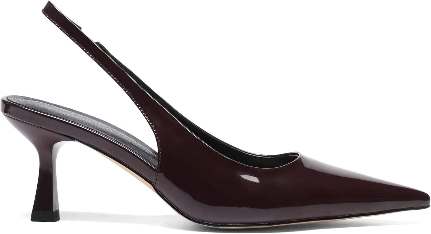 Pointed Toe Slingback Heels for Women Slip On Kitten Heel Pumps