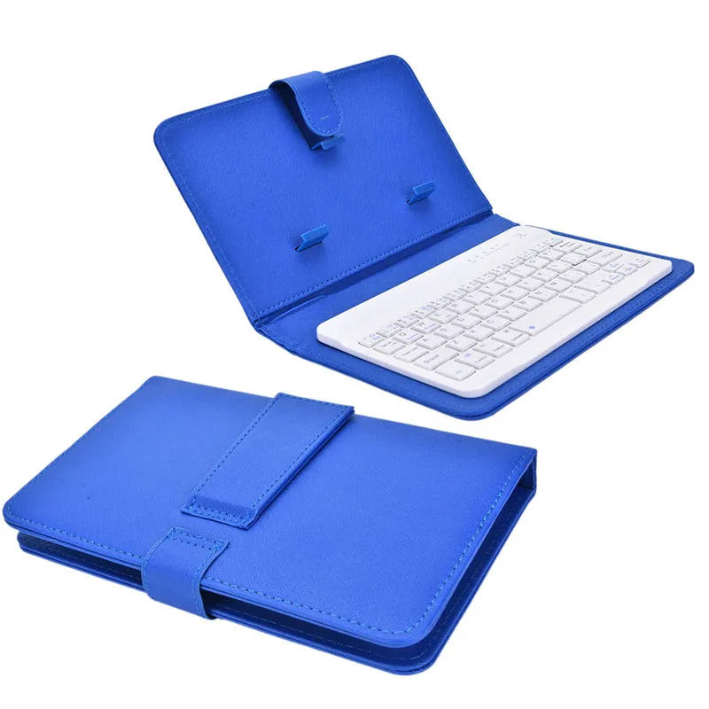Portable PU Leather Wireless Keyboard Case for iPhone Protective Mobile Phone with Bluetooth Keyboard for iPhone 6 7 Smartphone Pink