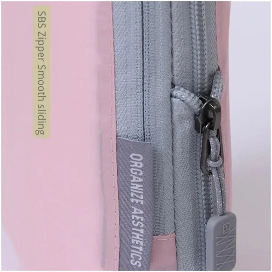 Portable Travel Compression Packing Cubes Bag Clothes Organizers Waterproof Luggage Storage Cases Drawer Bags Storage Organizer(Gray M,1PSC)