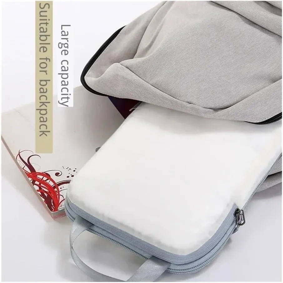 Portable Travel Compression Packing Cubes Bag Clothes Organizers Waterproof Luggage Storage Cases Drawer Bags Storage Organizer(Gray M,1PSC)