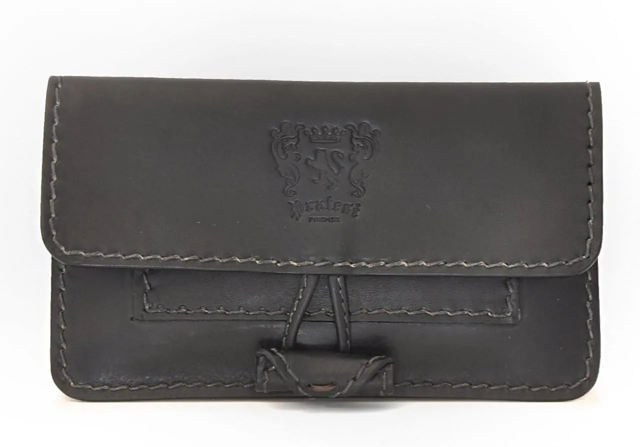 Pratesi Leather, Accessory Tabacco Holder in cow leather - Bruce Black