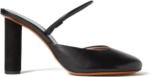 Proenza Schouler Glove Slingback Pumps Nappa J.Lux Black/Black Suede Heel EU 36 (US Women's 6) M