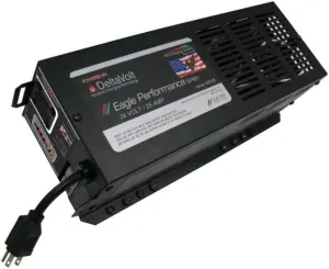 Quick Charge 24V 25A Pallet Jack Replacement Battery Charger for Exide GNB Pallet Pro, 24 Volt Battery Charger for Cat, Jungheinrich, Mitsubishi Fork Trucks, 24V Battery Charger, Made in USA