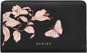 RADLEY Butterfly Medium Bifold Purse, Black, Black, Contemporary