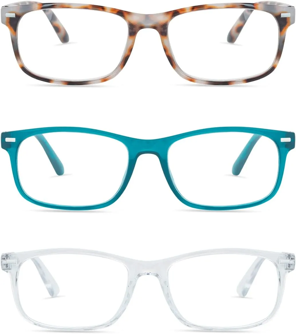 Rae Dunn "LOU Premium Reading Glasses - 3 Pack w/READ or FOCUS Signature Font