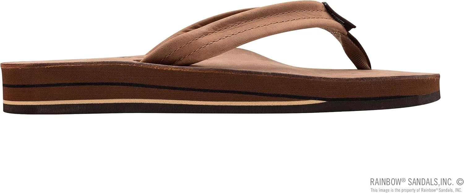 Rainbow Sandals Ladies Luxury Leather - Double Layer Arch Support with 3/4" Medium Straps