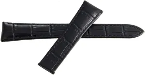 Raymond Weil 20mm Black Leather Watch Band Strap V1.17