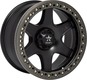 RBP 50R(BZ) COBRA Black Wheel W/Bronze Ring (0 x 9. inches /8 x 165 mm, -12 mm Offset)