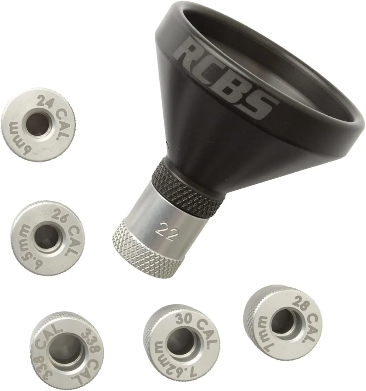 RCBS MatchMaster Aluminum Powder Funnel Kit - Premium Powder Funnel System for Precision Reloading.