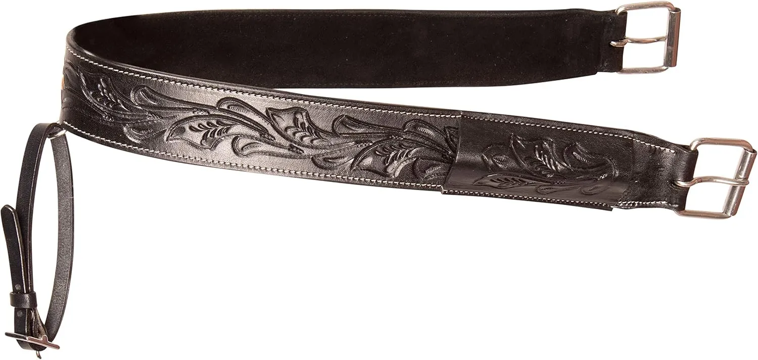 Rear CINCHES for Western Saddles Horse Bucking Strap Back Girth Premium Smooth Leather with Billet Keepers