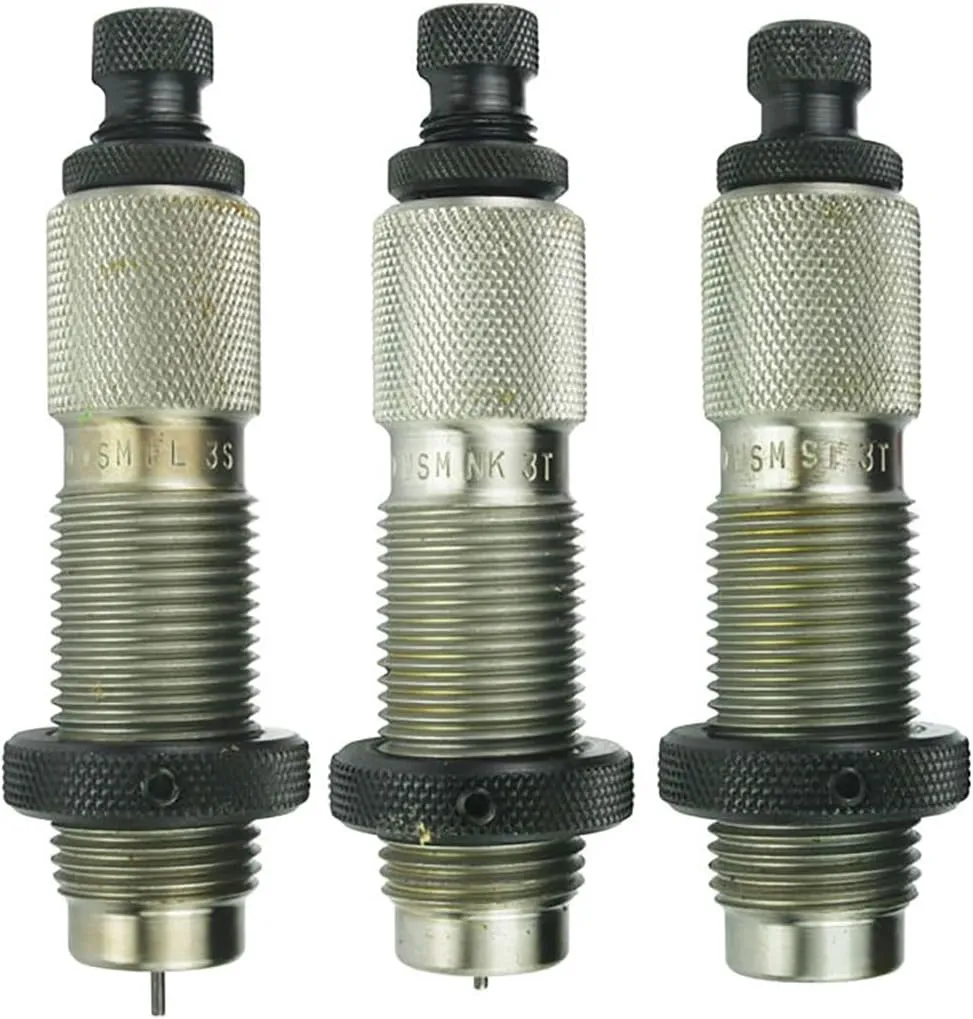 REDDING Reloading Gunsmithing Tool Deluxe (Bottleneck) Steel 3-Die Set Compatible with 308 Winchester