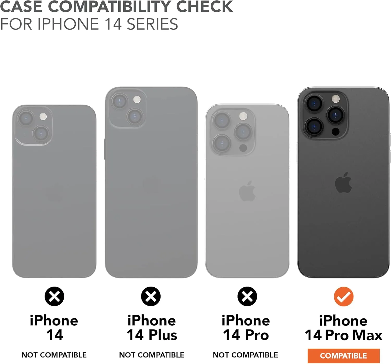 Rokform - iPhone 14 Pro Max Case, Crystal Series, Dual Magnet   MagSafe Compatible, Clear Apple Case, iPhone Cover with RokLock Twist Lock, Slim Magnetic Drop Tested Armor (Clear)