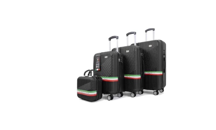 Roma Hardshell Luggage Set with TSA Lock and Protective Cover