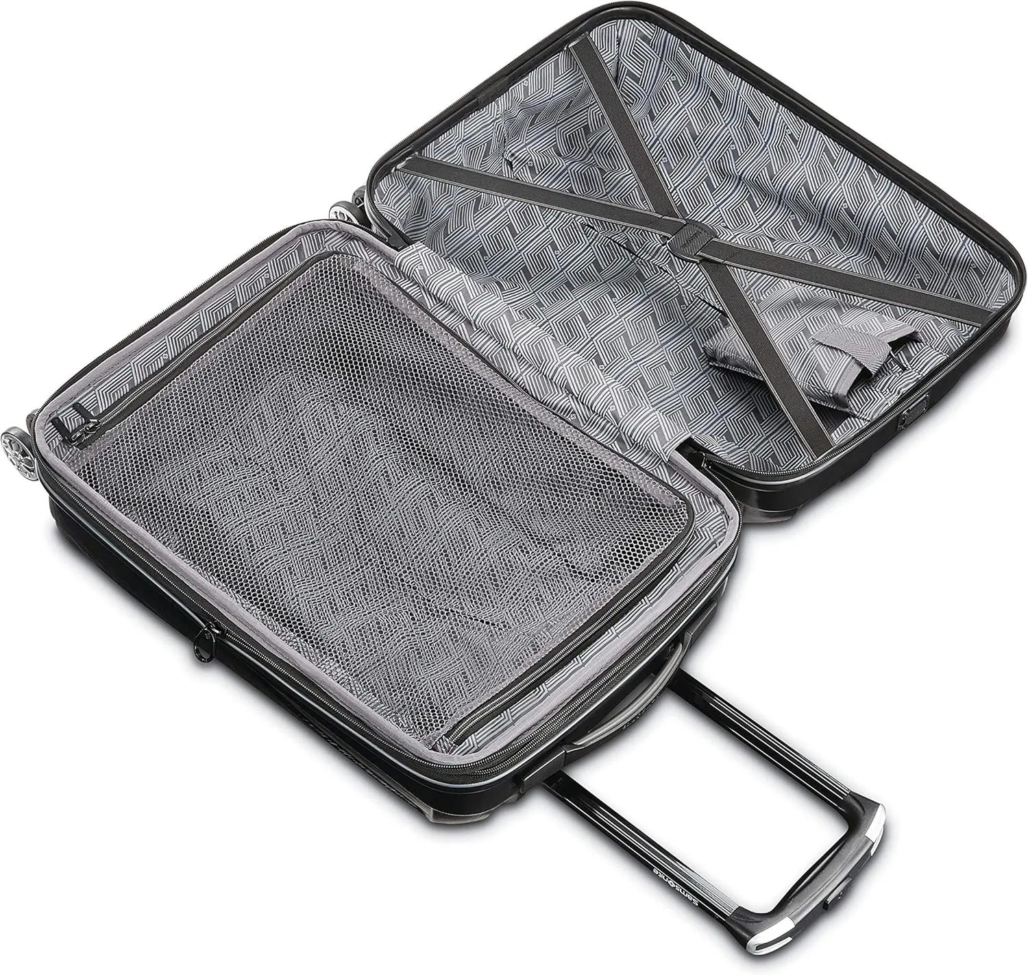 Samsonite Centric 2 Hardside Expandable Luggage with Spinner Wheels, 2-Piece Set (20/24), Black