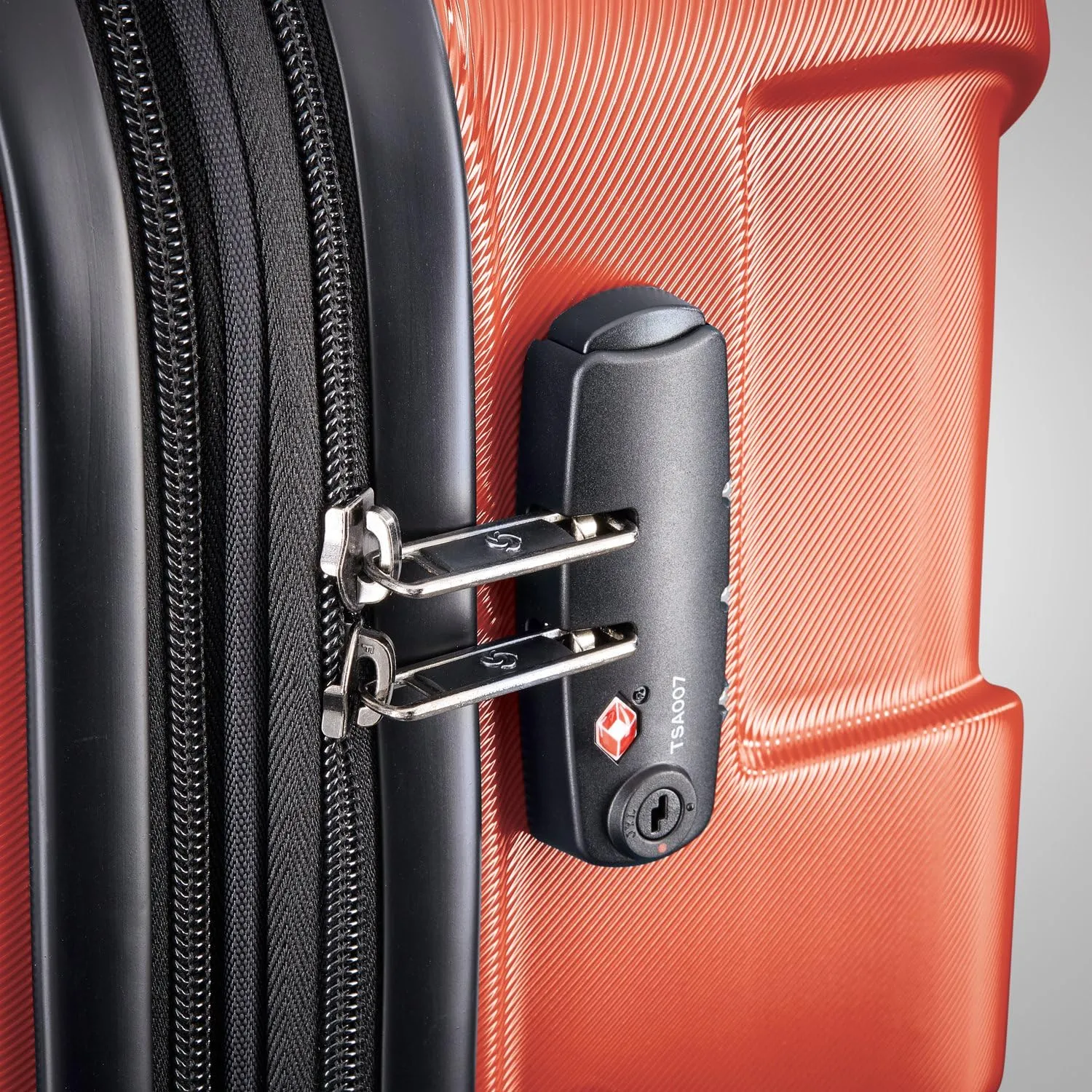 Samsonite Centric Hardside Expandable Luggage with Spinner Wheels, Burnt Orange, Carry-On 20-Inch