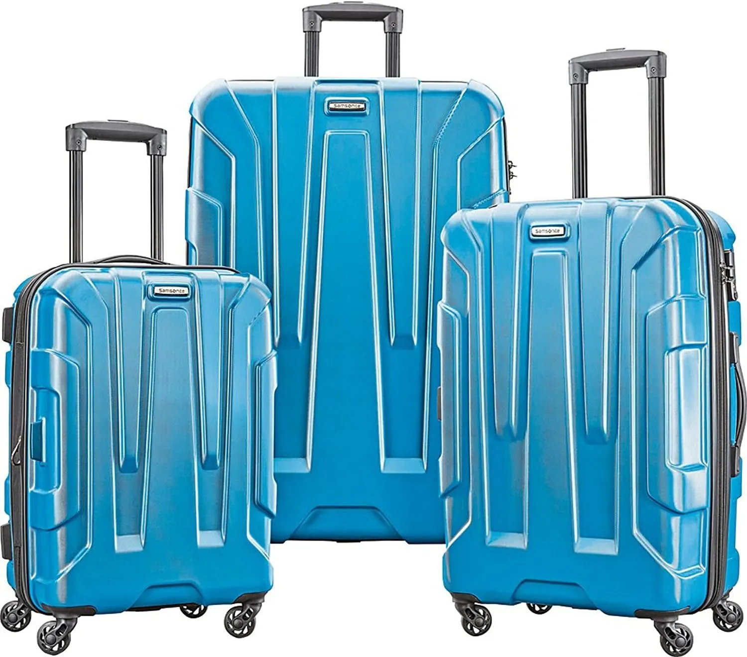 Samsonite Centric Hardside Expandable Luggage with Spinner Wheels, Caribbean Blue, 3-Piece Set (20/24/28)