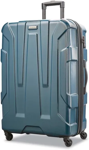Samsonite Centric Hardside Expandable Luggage with Spinner Wheels, Teal, Checked-Large 28-Inch