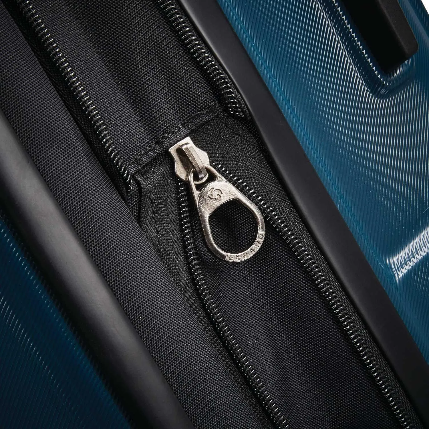 Samsonite Centric Hardside Expandable Luggage with Spinner Wheels, Teal, Checked-Large 28-Inch