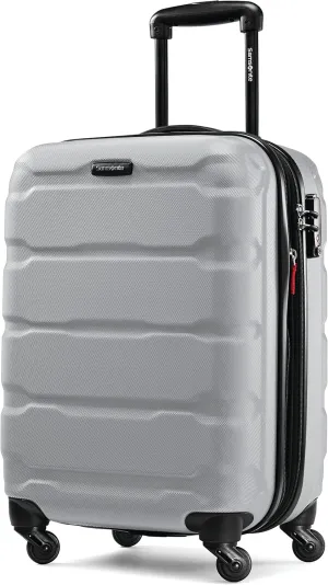 Samsonite Omni PC Hardside Expandable Luggage with Spinner Wheels, Silver, Carry-On 20-Inch