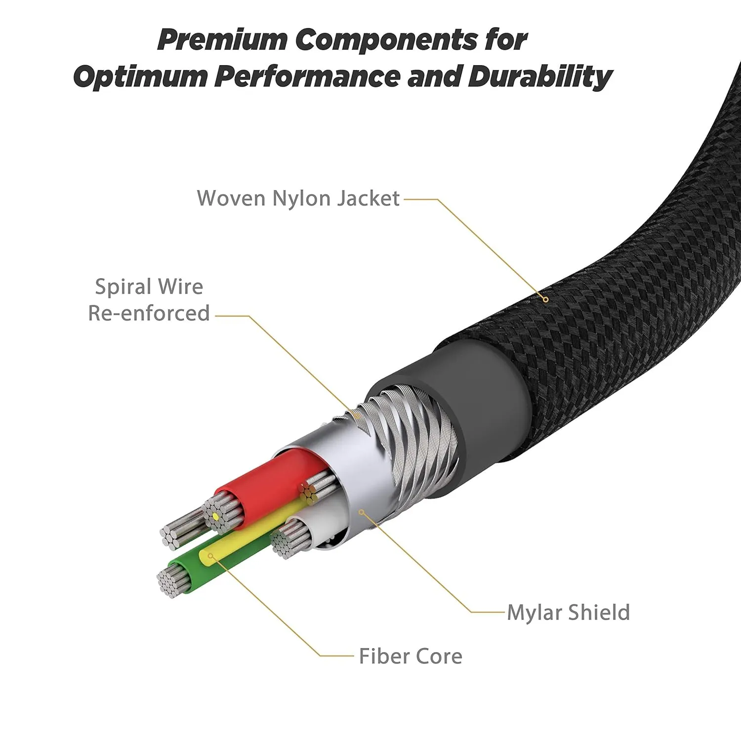 Scosche Ci4B4SG-SP MFi Certified Strikeline Sync Braided Charging Cable for Lightning and USB-C Devices, 4 Feet, Space Gray