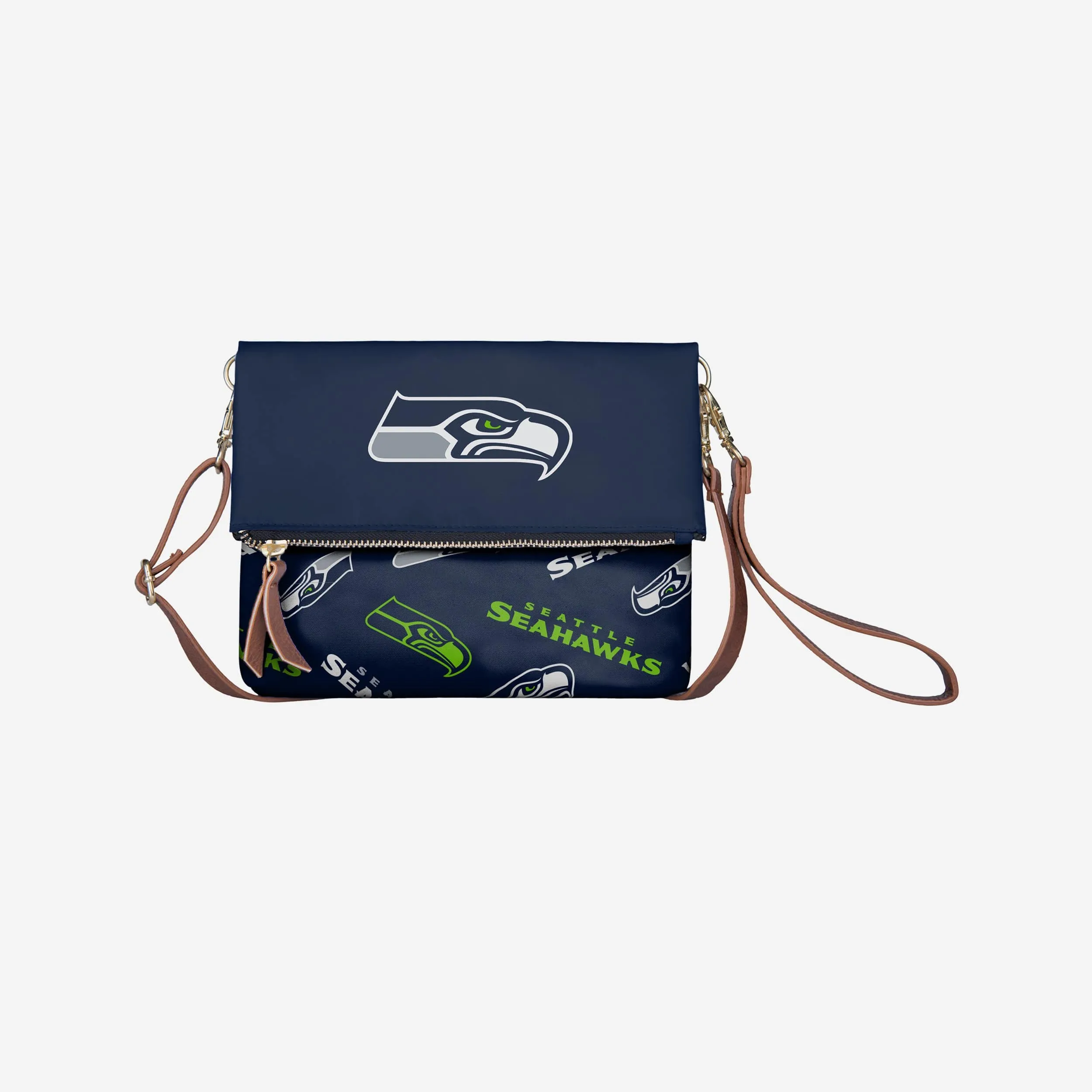 Seattle Seahawks Printed Collection Foldover Tote Bag