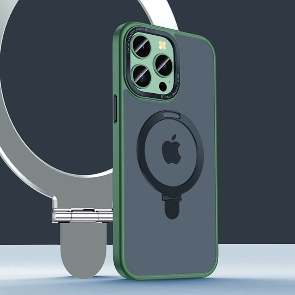 Shockproof Magsafe Kickstand Ring Holder Case For iPhone