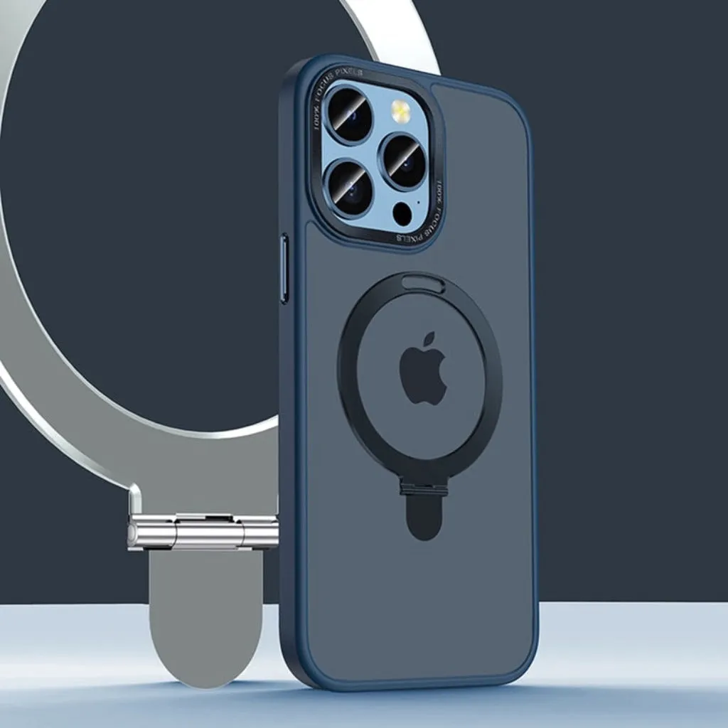 Shockproof Magsafe Kickstand Ring Holder Case For iPhone