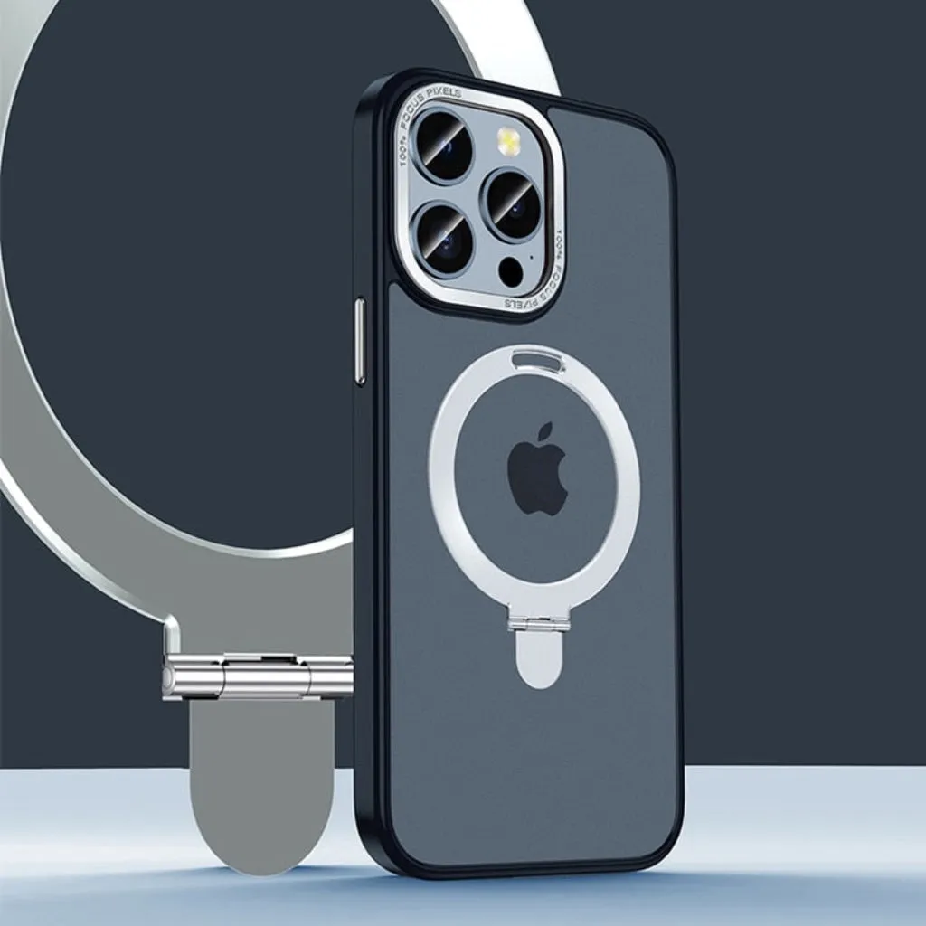 Shockproof Magsafe Kickstand Ring Holder Case For iPhone