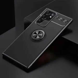 Shockproof Soft Silicone Case For Samsung Galaxy Note With Kickstand Ring